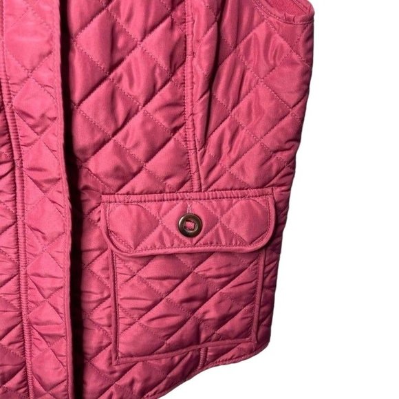 Van Heusen Size X-Small Solid Mauve Pink Puffer Quilted Women's Vest Size Winter - Picture 3 of 8